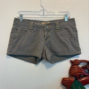 Y2K Paris Blues Charcoal Grey Shorts